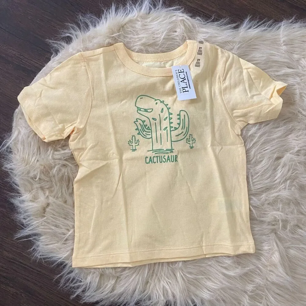 NWT The Children’s Place Boys Cactusaur Dino Dinosaur T-Shirt 2T